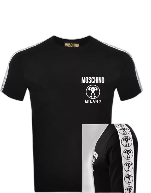 Moschino Jaquard T Shirt Black