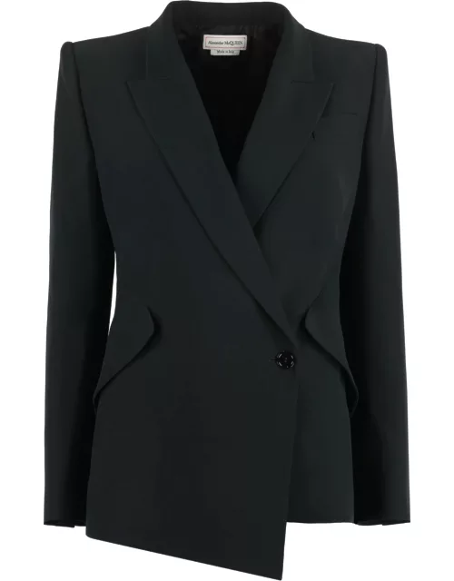 Alexander McQueen Asymmetrical Blazer Jacket