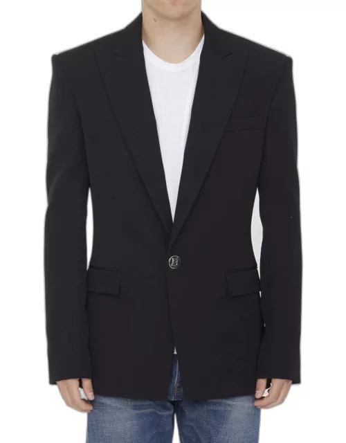 Balmain Black Wool Jacket