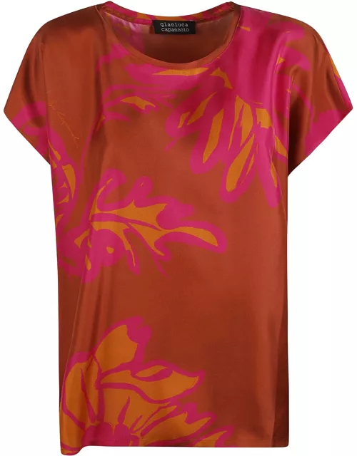 Gianluca Capannolo Printed Round Neck Top