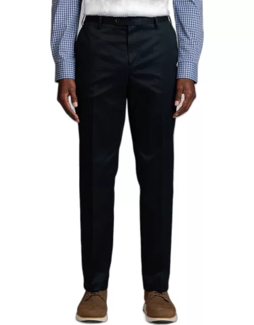 JoS. A. Bank Big & Tall Men's Traveler Collection Tailored Fit Pants , Black