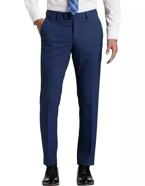 Egara Skinny Fit Men's Suit Separates Pants Blue/Postman