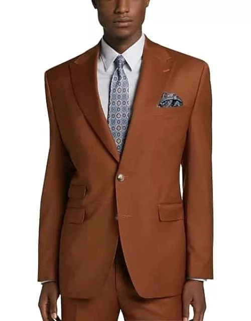 Tayion Big & Tall Men's Classic Fit Suit Separates Coat Rust