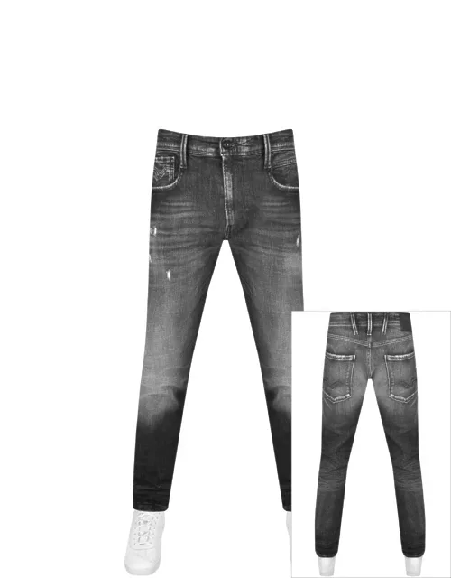 Replay Anbass Slim Fit Light Wash Jeans Grey