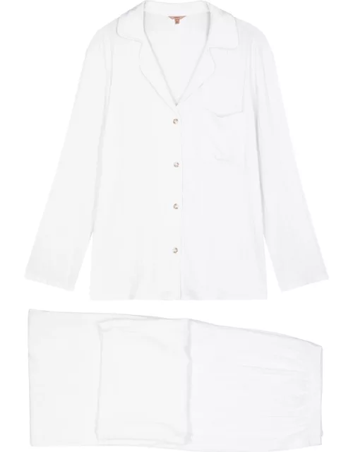 Eberjey Gisele Stretch-jersey Pyjama Set - White