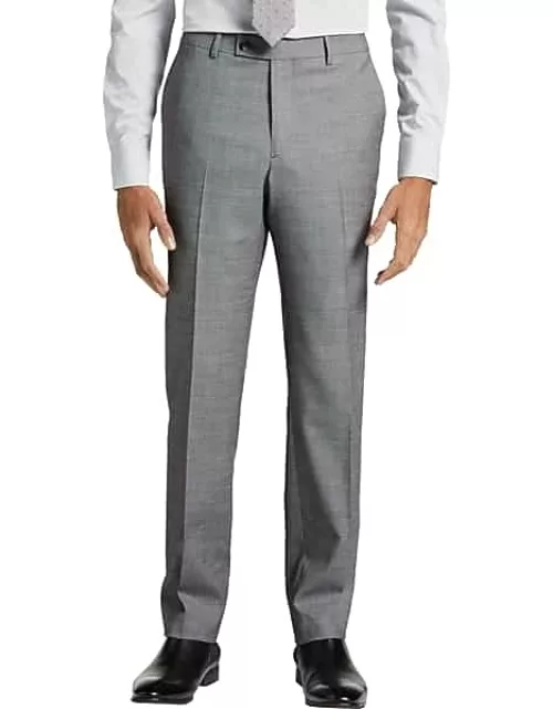Awearness Kenneth Cole AWEAR-TECH Big & Tall Men's Slim Fit Suit Separates Pants Black/White Sharkskin