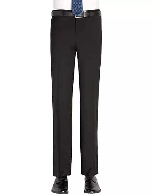 Awearness Kenneth Cole Modern Fit Men's Suit Separates Pants Black Solid