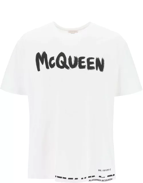 ALEXANDER MCQUEEN mcqueen graffiti t-shirt