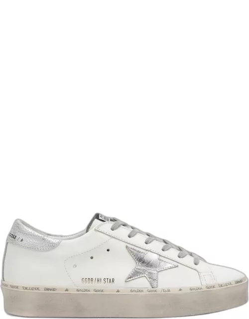 White/silver Hi-Star sneaker