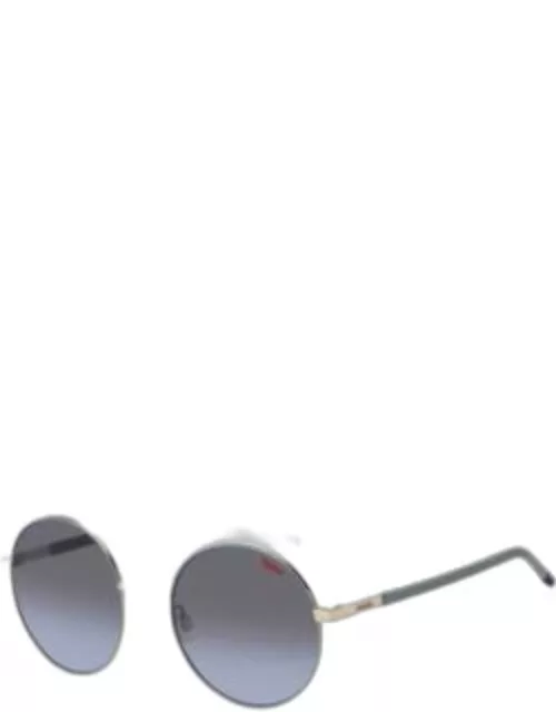 Metal sunglasses with stainless-steel temples Women's Eyewear