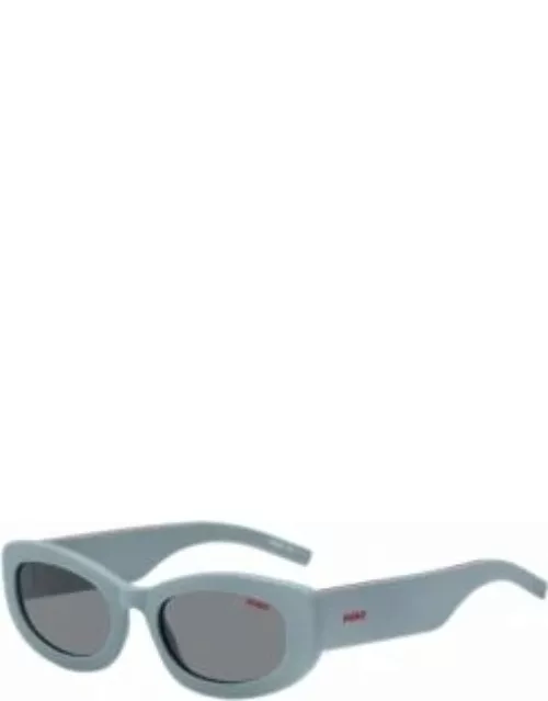 Blue sunglasses with branded temples Women's Eyewear