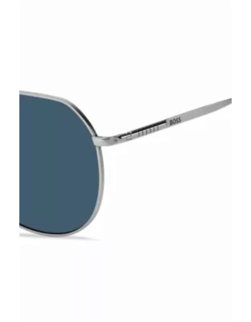 Double-bridge sunglasses with beta-titanium temples Men's Eyewear