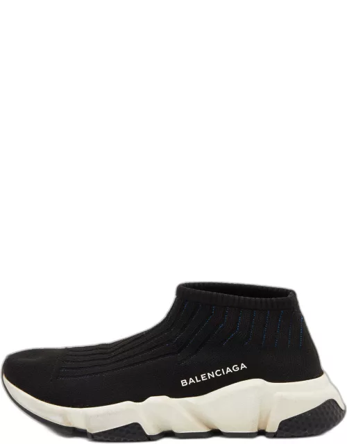 Balenciaga Black Knit Speed Trainer Slip On Sneaker