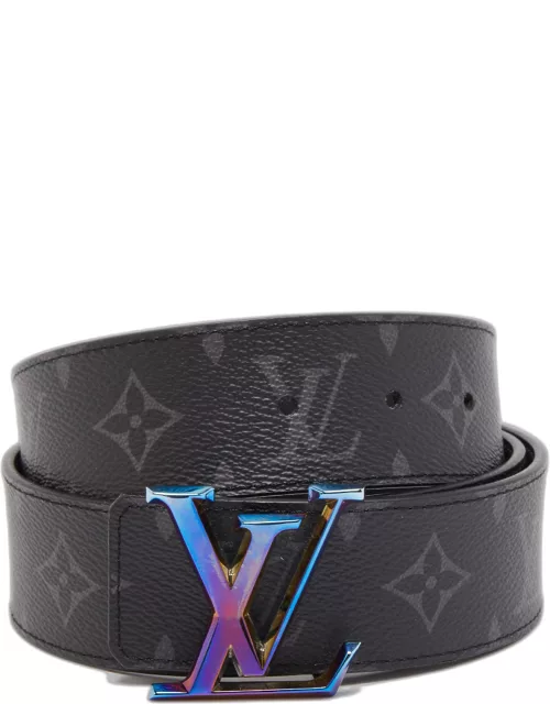 Louis Vuitton Monogram Eclipse LV Prism Reversible Belt 85C