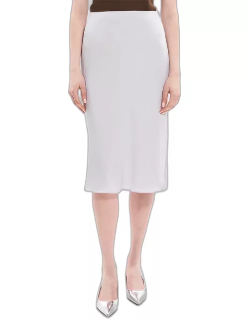 Silk Georgette Knee-Length Slip Skirt
