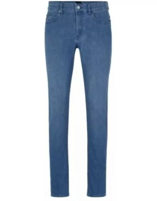 Slim-fit jeans in lightweight blue denim- Turquoise Men's Jean