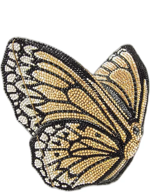 Monarch Butterfly Crystal Clutch Bag