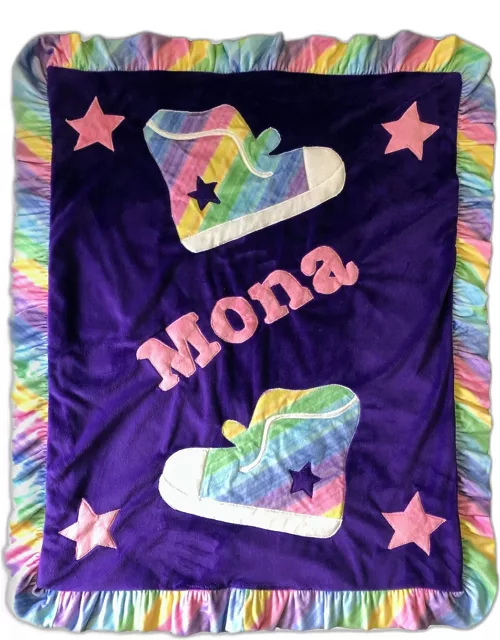Hip Hop High Tops Personalized Blanket