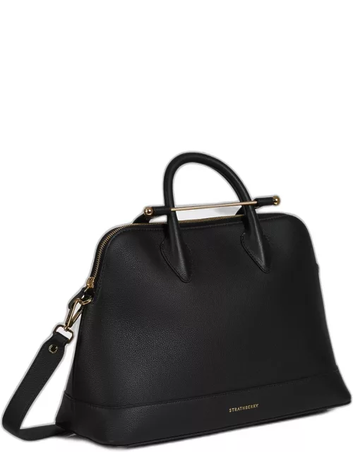 Dome Bar Leather Top-Handle Bag