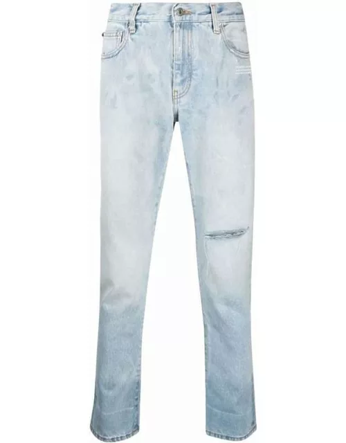 Off-White Cotton Denim Jean