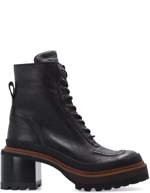 See by Chloé Mahalia Leather Lace-up Boot