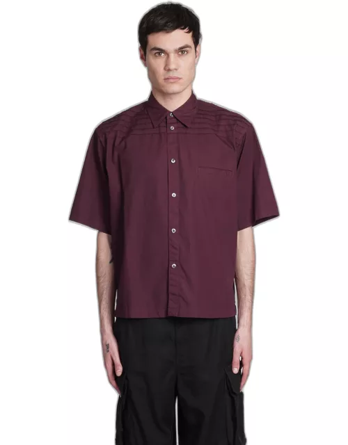 Undercover Jun Takahashi Shirt In Bordeaux Cotton