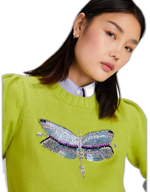 Dragonfly Embellished Sweater