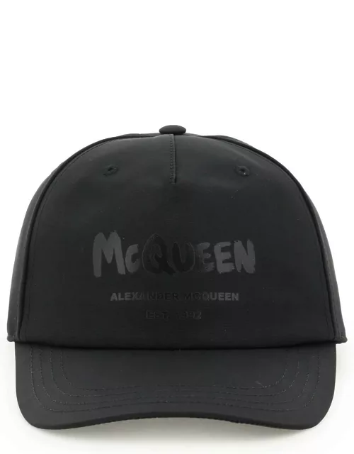 ALEXANDER MCQUEEN 'mcqueen graffiti' baseball hat