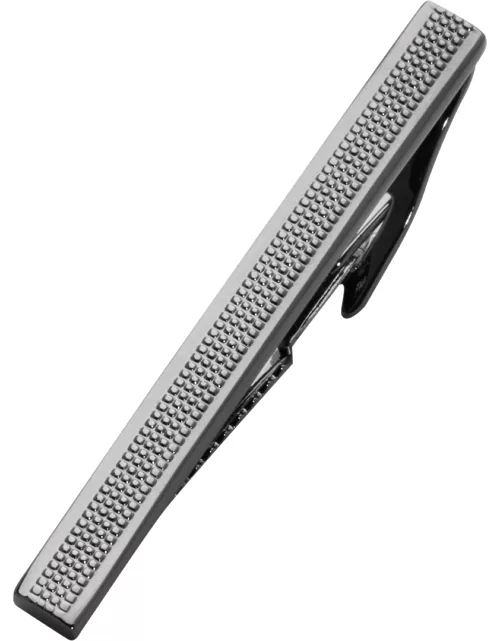 JoS. A. Bank Men's Brushed Silver Tie Bar, Metal Silver, One