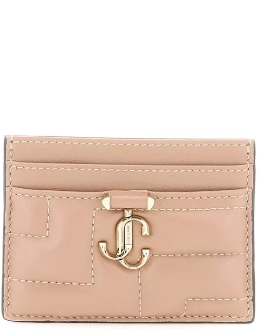 JIMMY CHOO quilted nappa leather card holder