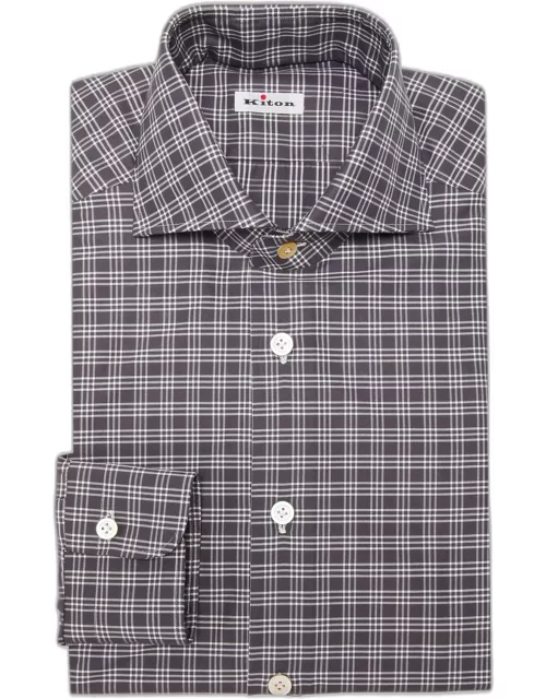 Men's Check-Print Dress Shirt