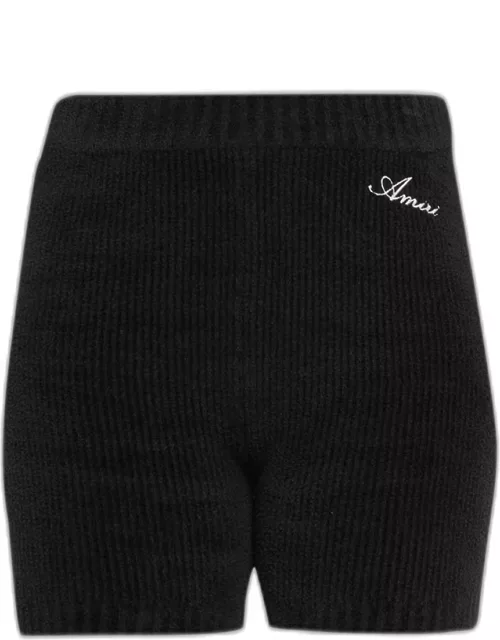 Logo-Embroidered Ribbed Sweater Short