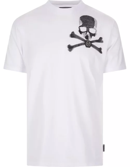 Philipp Plein Skull & bones T-shirt In White