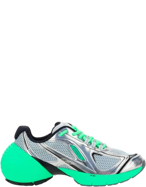 Givenchy Green And Silver Tk-mx Runner Sneaker