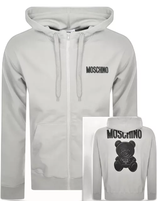 Moschino Seasonal Teddy Hoodie Grey