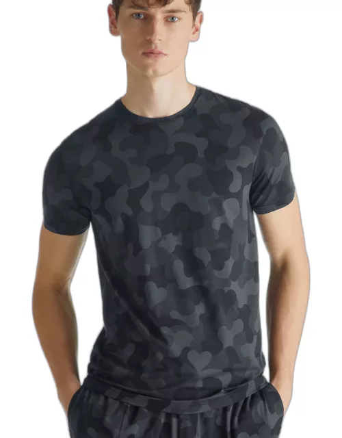 Derek Rose Men's T-Shirt London 11 Micro Modal Black