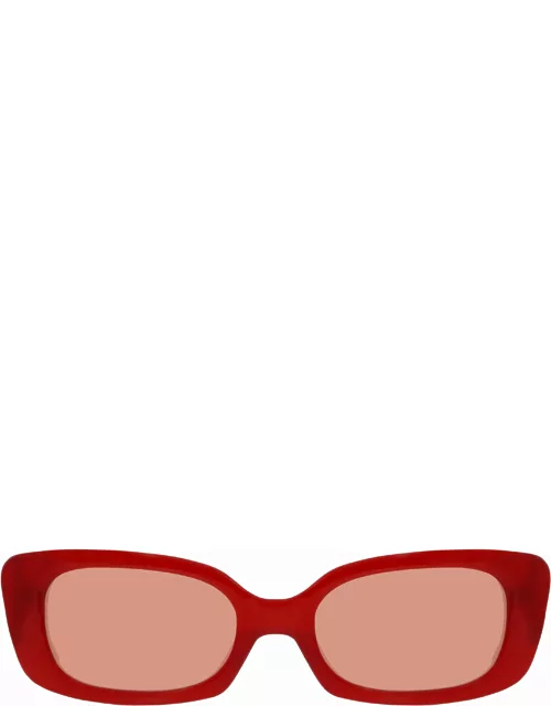 Magda Butrym Cat Eye Sunglasses in Red