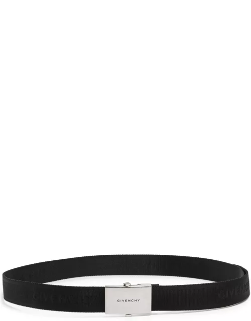 Givenchy Skate Logo-jacquard Canvas Belt - Black