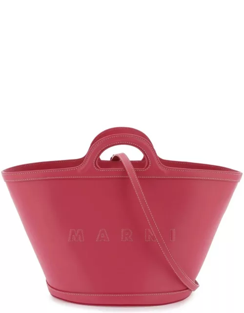 MARNI leather small tropicalia bucket bag