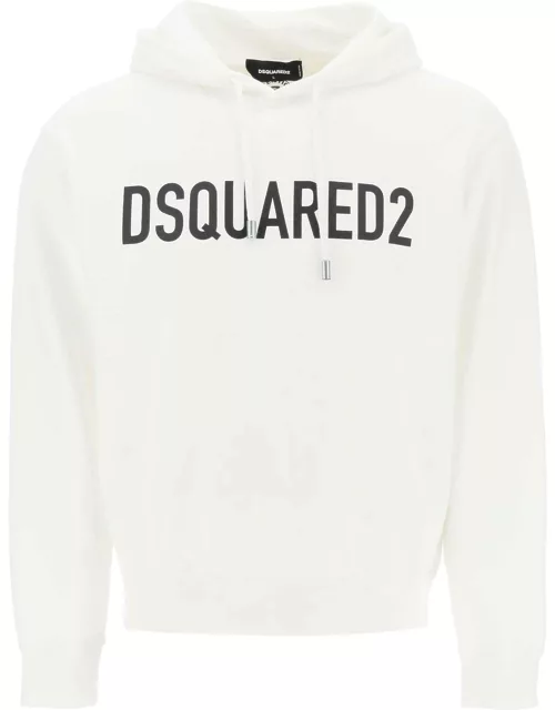 DSQUARED2 logo print hoodie