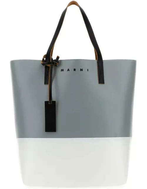 Marni Two-tone Pvc Tribeca Shopping Bag