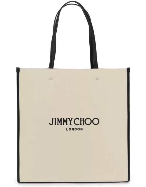JIMMY CHOO n/s canvas tote bag