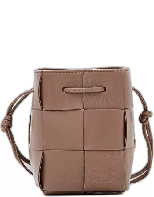 Bottega Veneta Mini Bucket Leather Shoulder Bag Brown TU