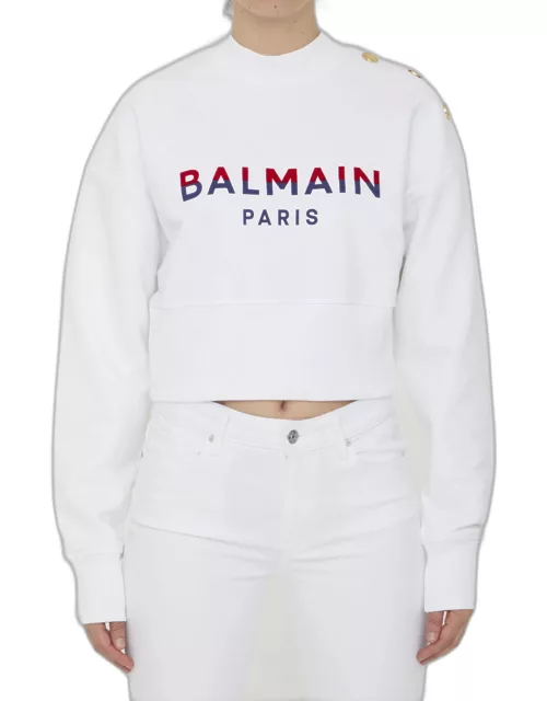 Balmain Cropped Sweatshirt