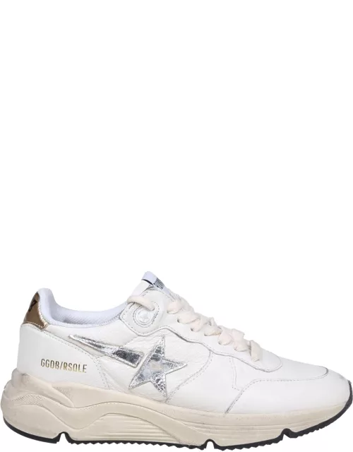 Golden Goose Sneakers Running Sole In White Leather