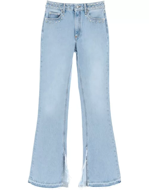 ALESSANDRA RICH flared jeans with stud