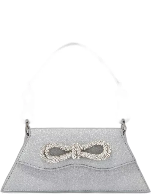 Samantha Medium Double Bow Glitter Top-Handle Bag