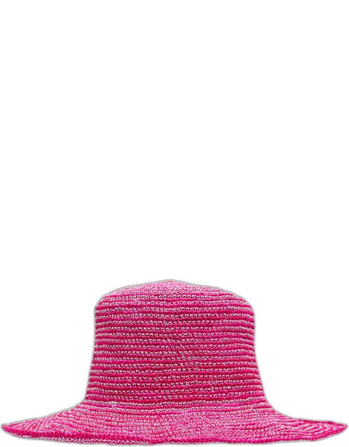 Metallic Crochet Bucket Hat