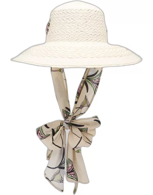 El Viajero Woven Straw Bucket Hat