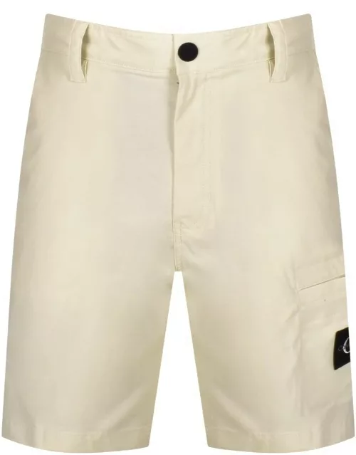 Calvin Klein Jeans Ripstop Chino Shorts White